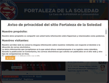 Tablet Screenshot of fortalezadelasoledad.com